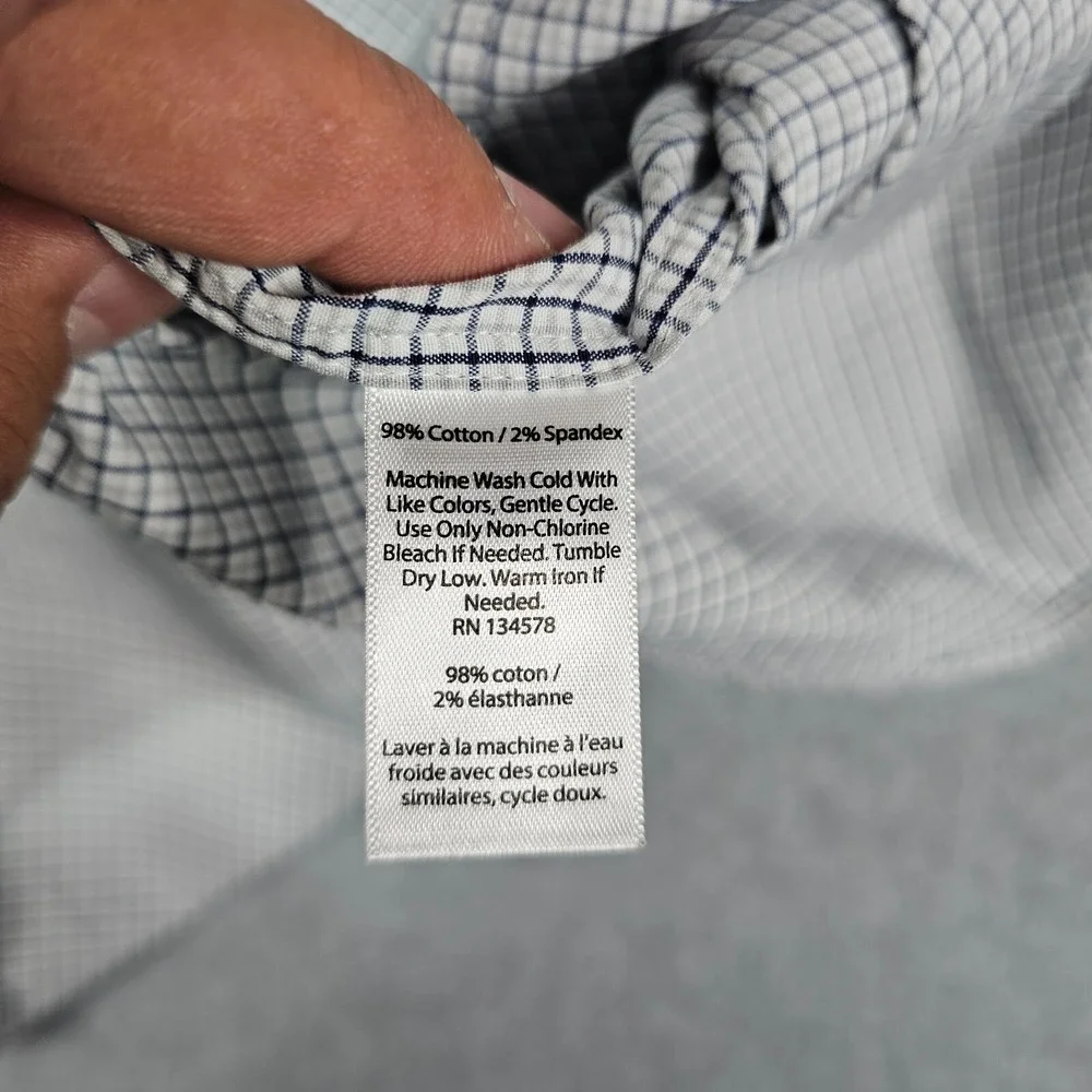 Vineyard Vines Shirt Men 2XL Classic Fit Whale Shirt Plaid Button Up Long Sleeve